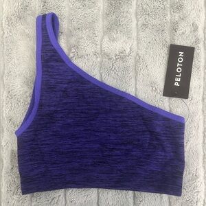 Peloton Purple One-Shoulder Sports Bra - New with Tags!